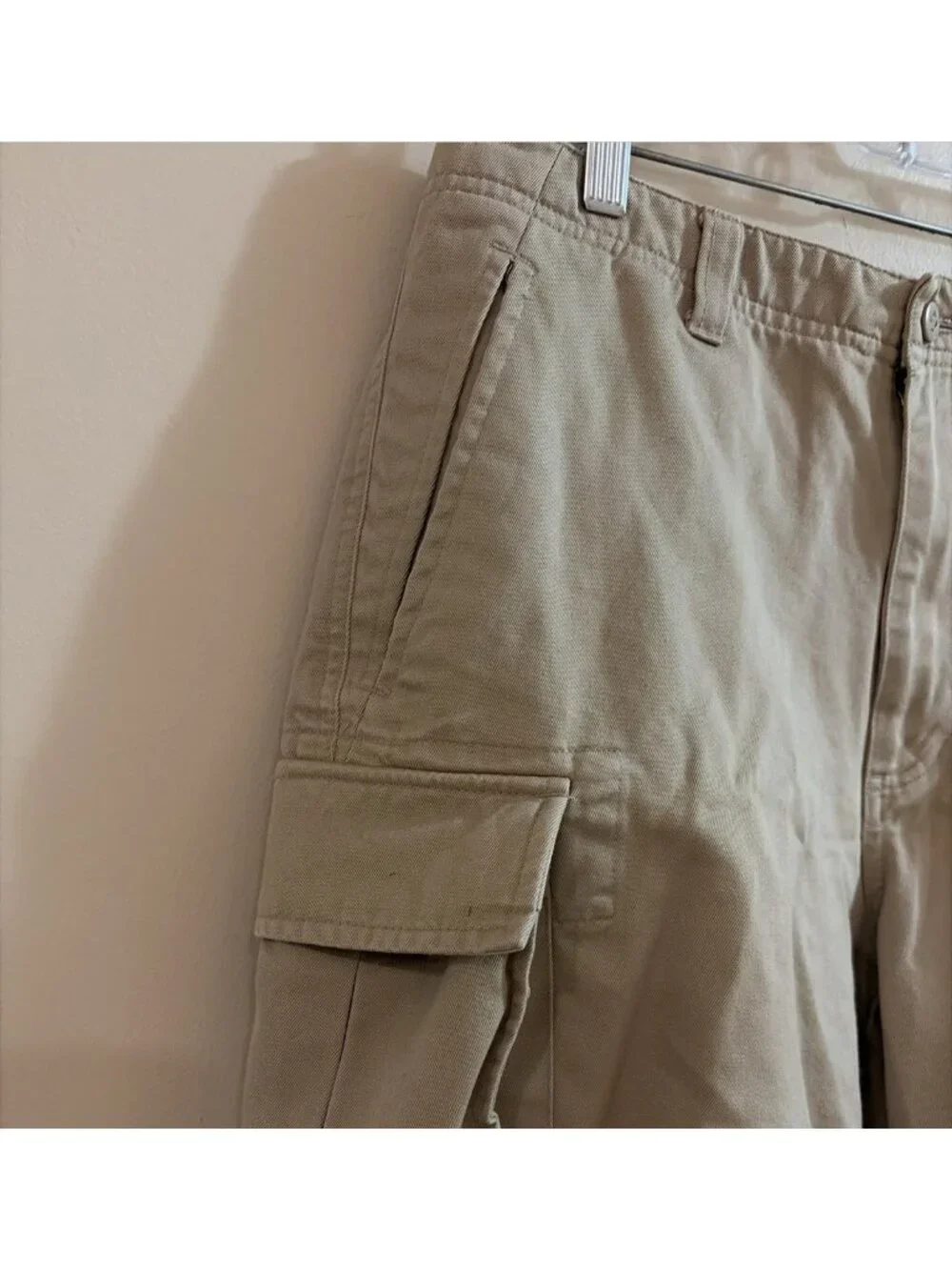 Lands' End Men's Cargo Short Size 32 Khaki 6.5